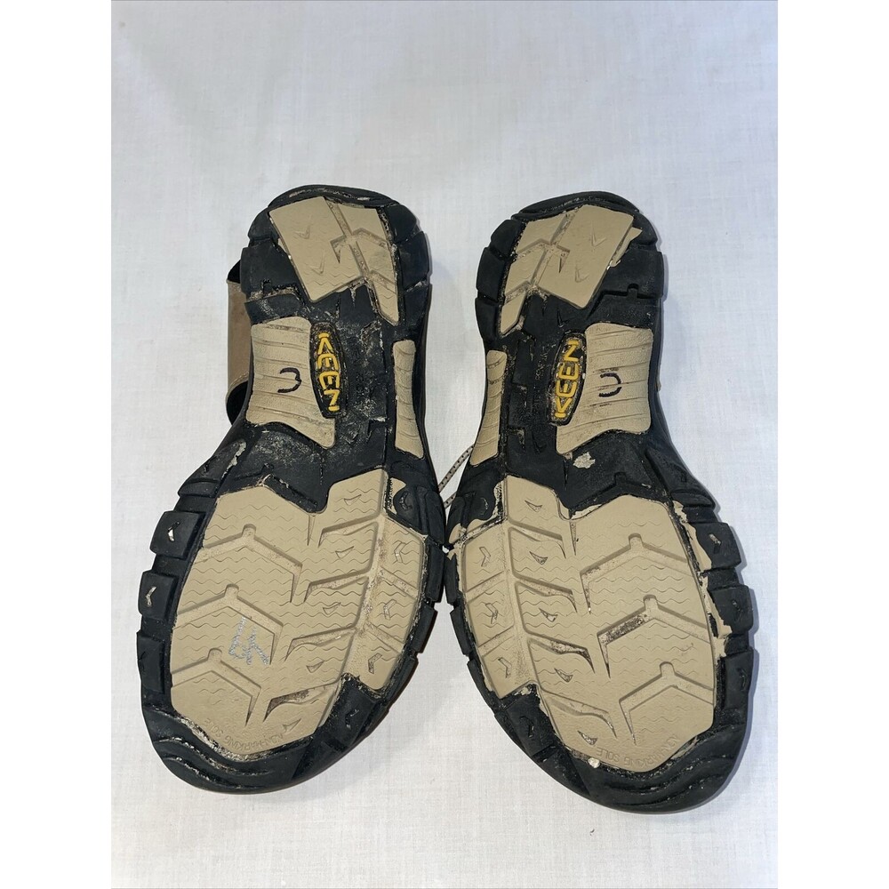 Keen River Sandals Men’s Size 10.5 M Tan Leather Waterproof Cinch Strap - Picture 6 of 12